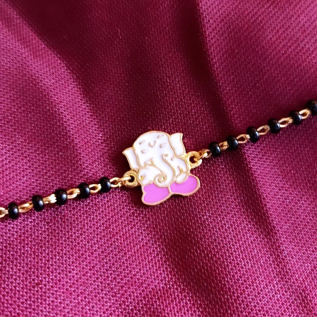 GANESHA SILVER BABY NAZARIYA BRACELET