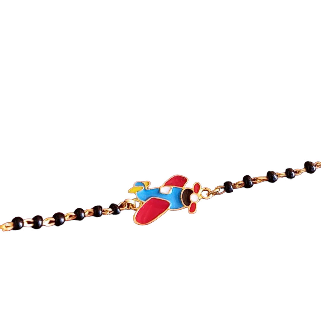 INDIAN ARMY FIGHTER AIRCRAFT SILVER BABY NAZARIYA BRACELET