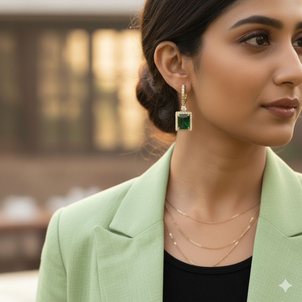 SST 148 | EMRALD & RUBY BALI EARRINGS