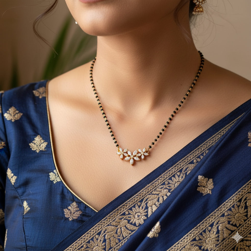 SST 307 | ELEGANT FLOWER-INSPIRED MANGALSUTRA