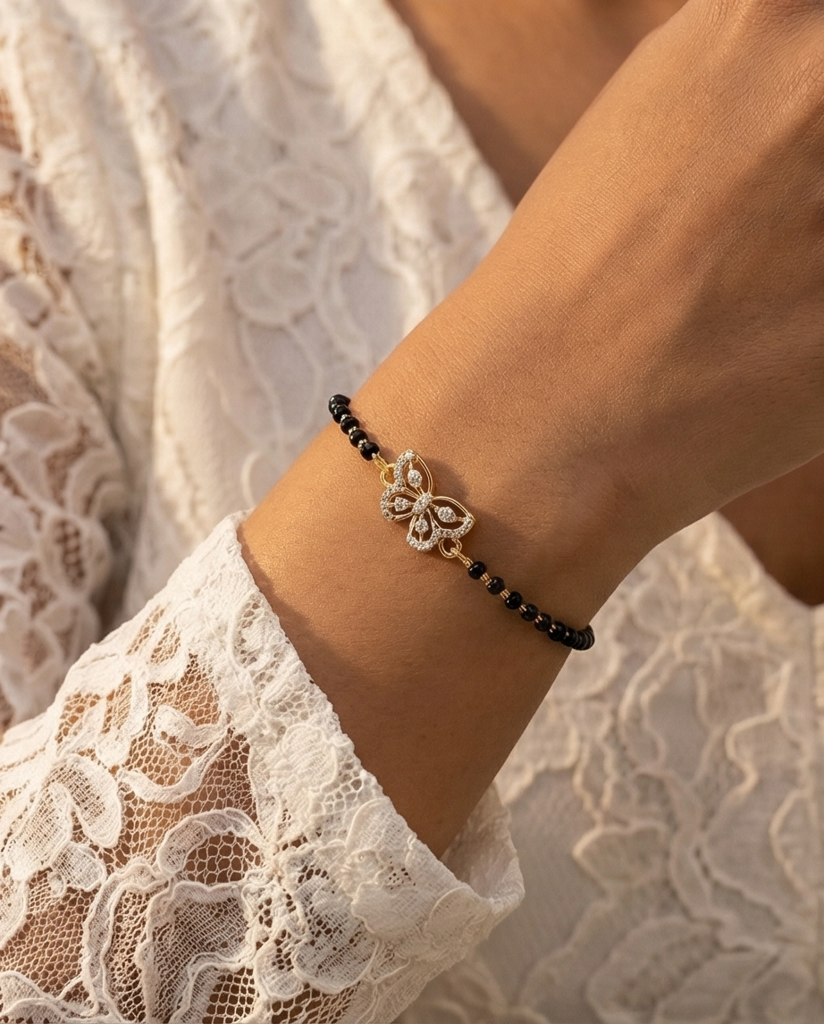 SST 439 | BUTTERFLY HAND MAGALSUTRA