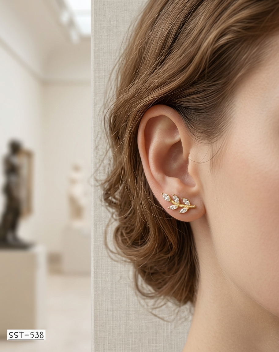 SST 538 | LEAFY EARCUFF EARRINGS