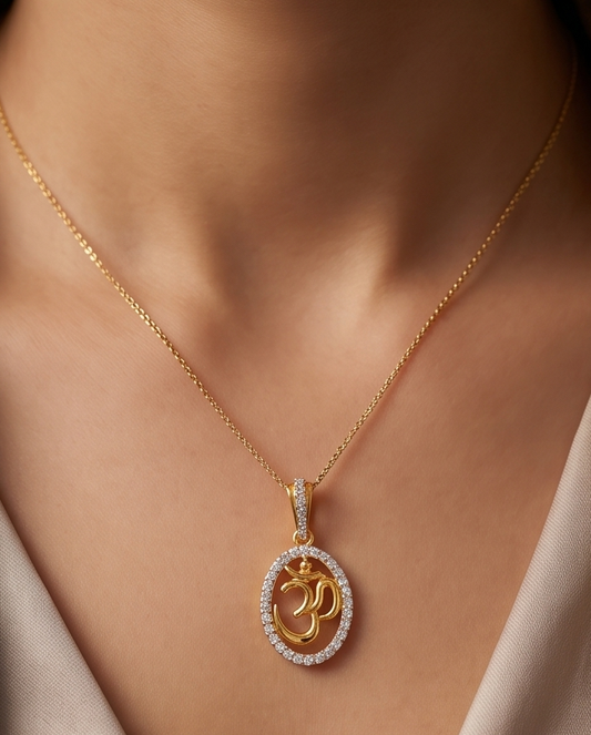SST 614 | OM SYMBOL HALO PENDANT