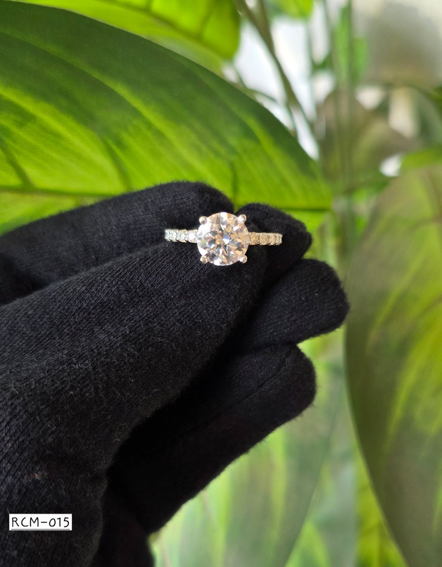 RCM 015 | Certified Moissanite Ring | 925 Silver