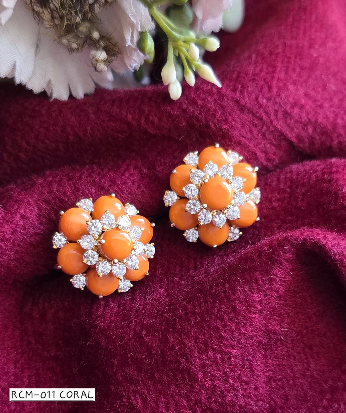 RCM 011 COREL | EARRINGS