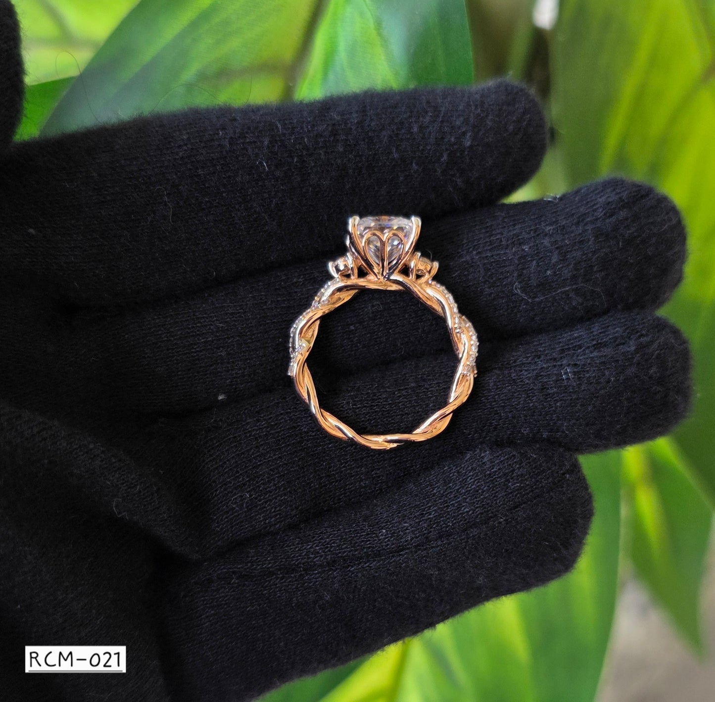 RCM 021 | Certified Moissanite Ring | 925 Silver