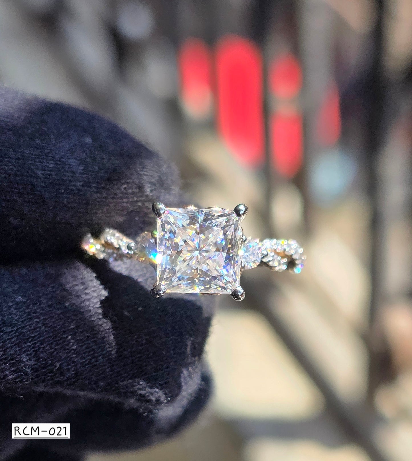 RCM 021 | Certified Moissanite Ring | 925 Silver