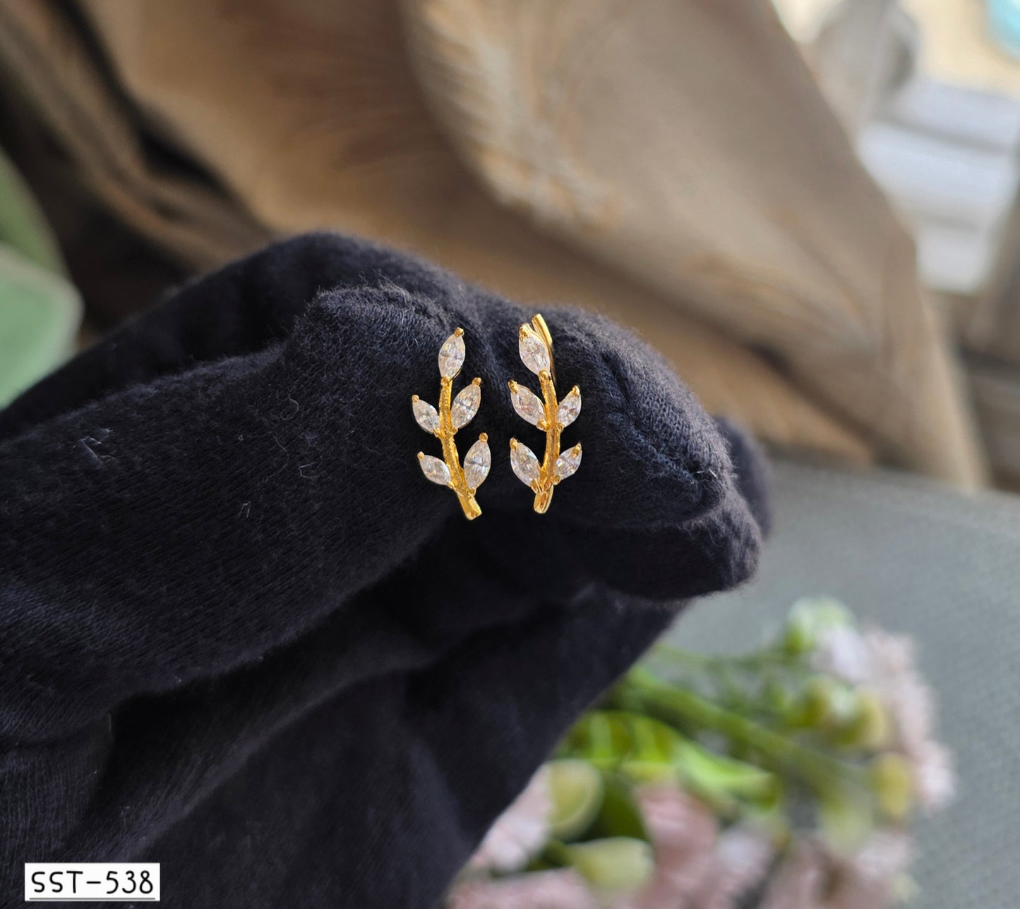 SST 538 | LEAFY EARCUFF EARRINGS