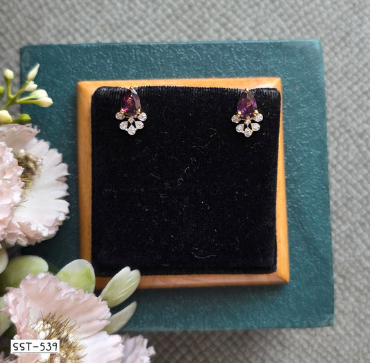 SST 539Amt | TEARDROP EARRINGS WITH DAZZLING ACCENTS