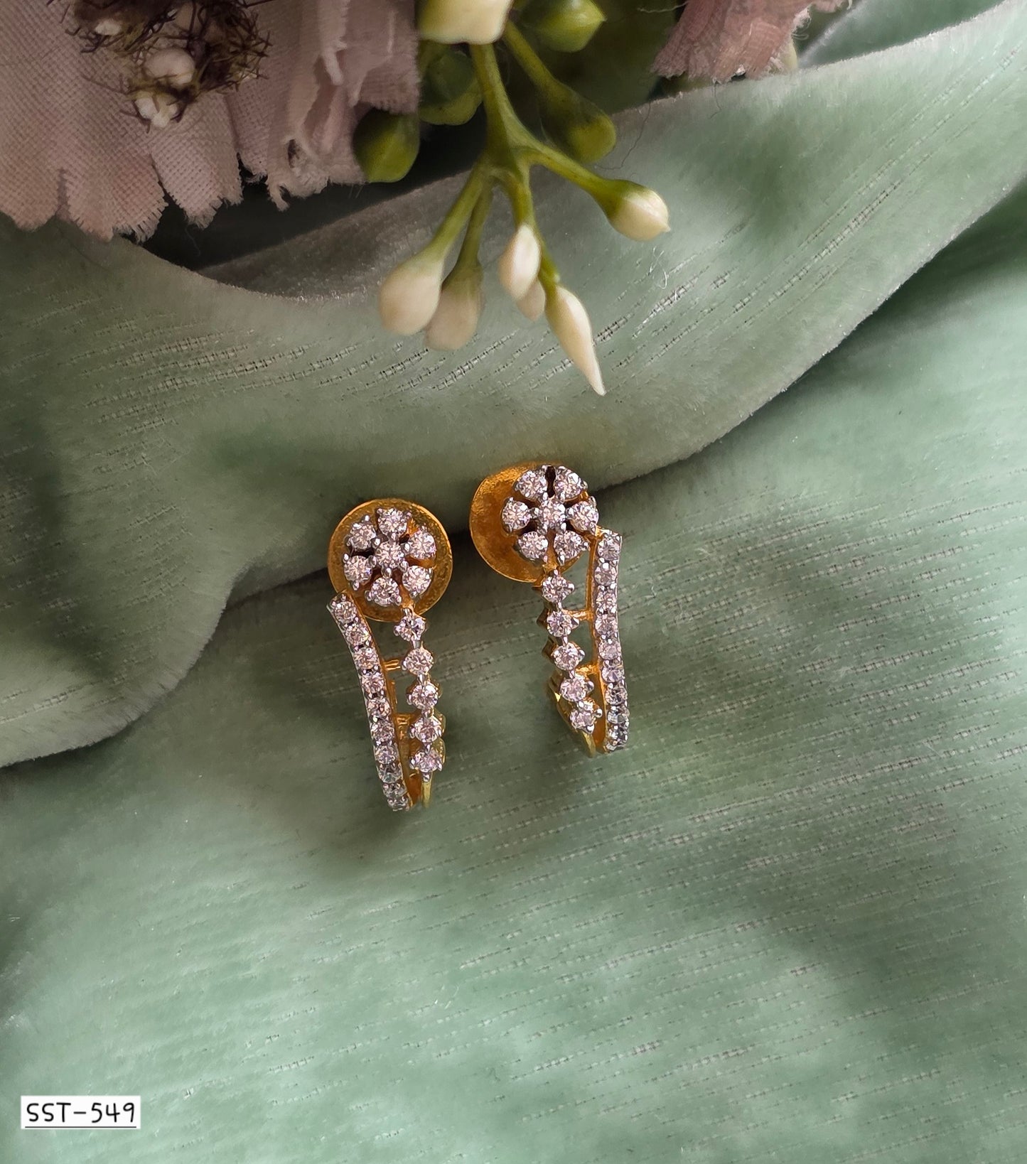 SST 549 | EXQUISITE BALI DIAMOND EARRINGS