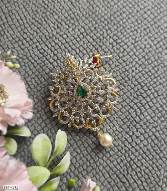 SST 573 | IMPERIAL EMERALD PEARL STATEMENT PENDANT