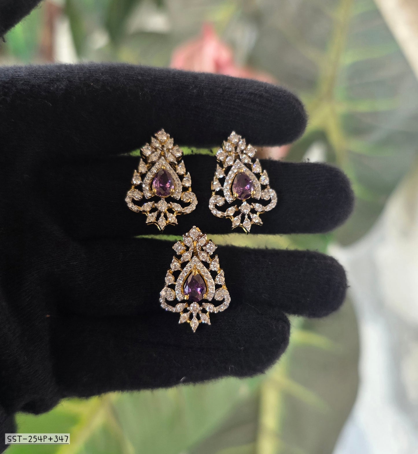 SST 254P+347 AMT | PENDANT EARRINGS SET