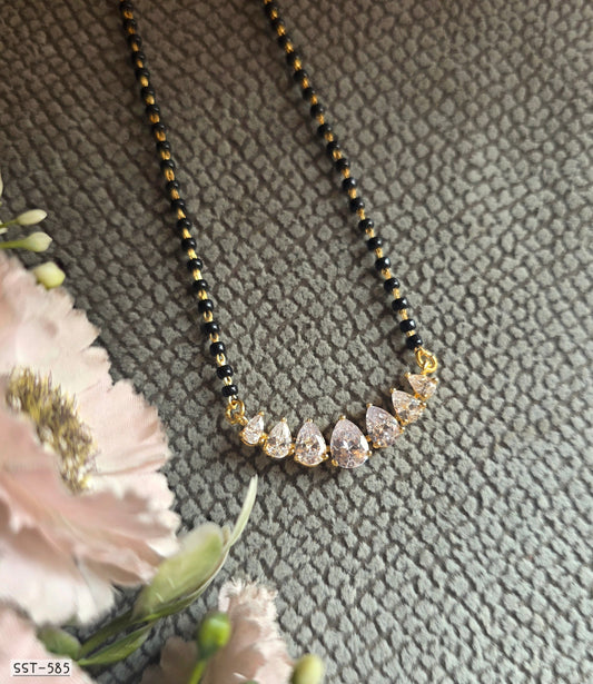 SST 585 | RADIANT TEARDROP CRYSTAL MANGALSUTRA