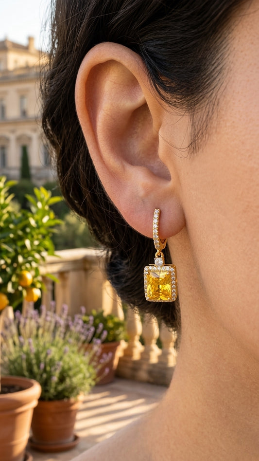 SST 060 | EVA YELLOW SAPPHIRE BALI EARRING