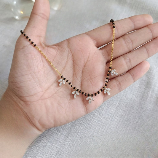 SST 474NC | MANGALSUTRA WITH CZ LEAF DESIGN
