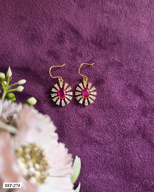 SST 274 | CHARMING FLORAL ACCENT EARRINGS