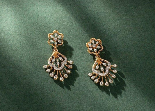 SST 468 | FLORAL DANGLE DROP EARRINGS