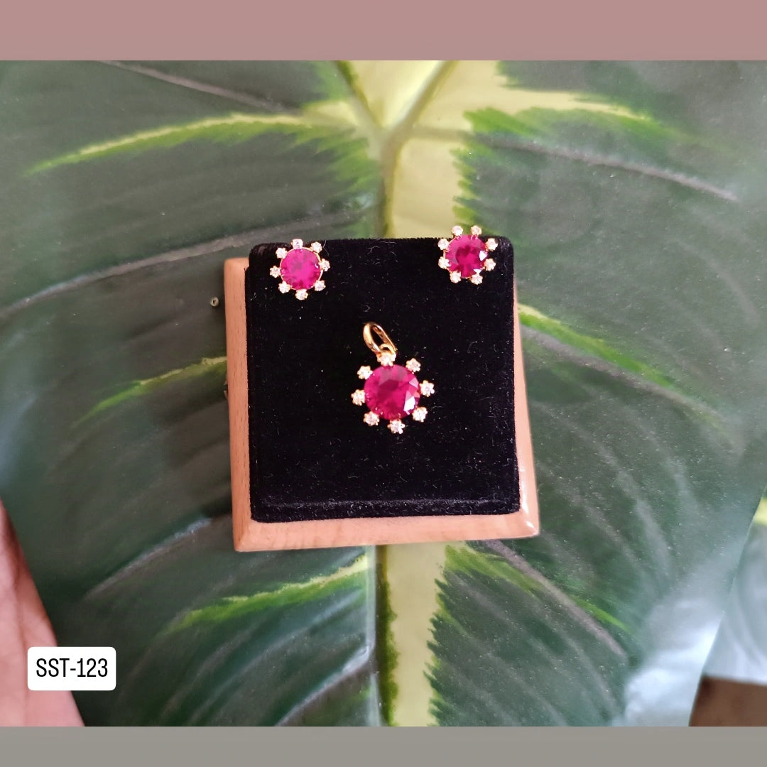 SST 123 | VIBRANT RUBY DIAMOND JEWEL SET