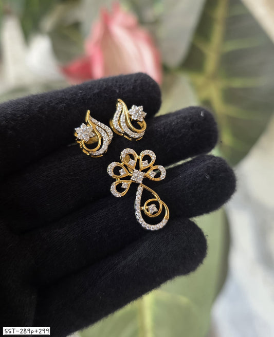 SST 289P + 299 | PENDENT AND EARRINGS SET