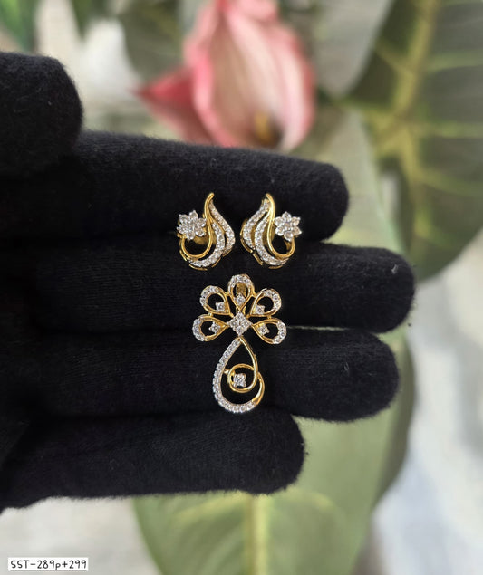 SST 289P + 299 | PENDENT AND EARRINGS SET