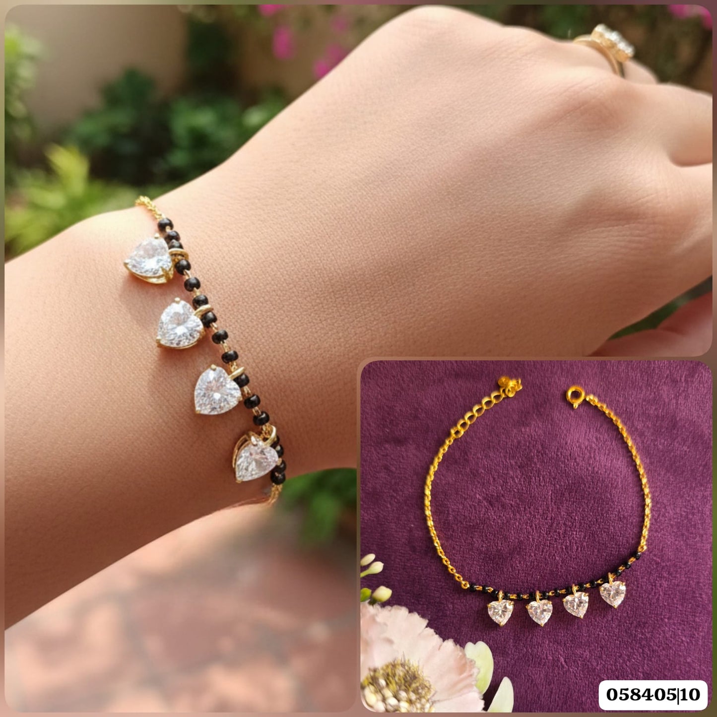 SST 584 | HEART CHARM HAND MANGALSUTRA