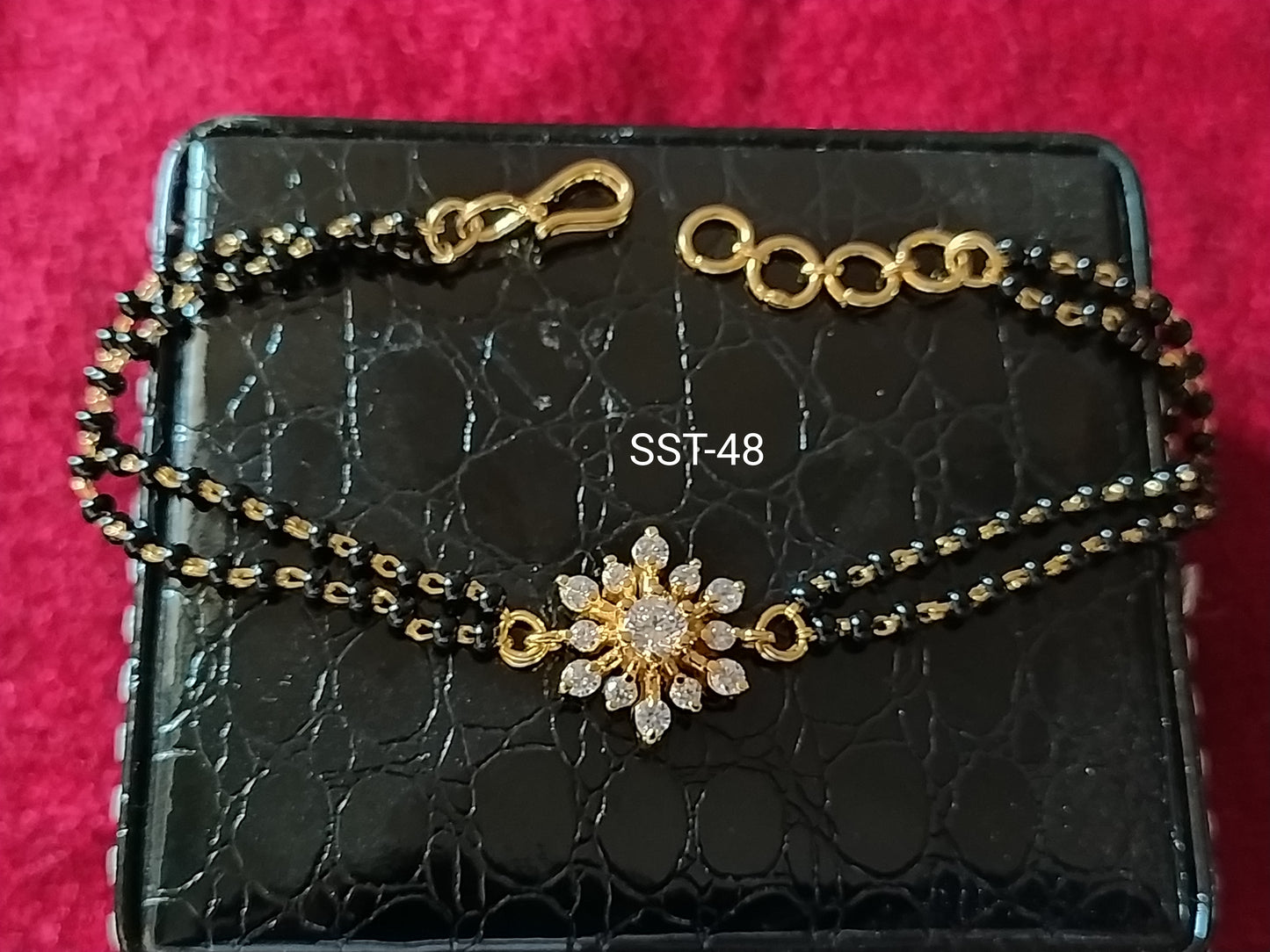 SST 048 | FLORAL SPARKLE MANGALSUTRA BRACELET