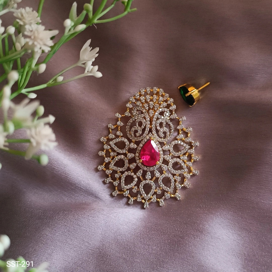 SST 291 | RAVISHING EMERALD AND RUBY LUXURIUS LOCKETS