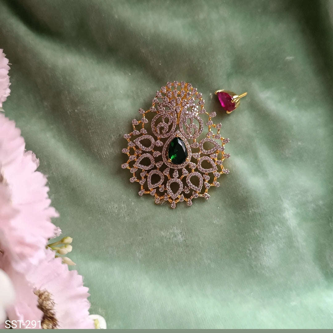 SST 291 | RAVISHING EMERALD AND RUBY LUXURIUS LOCKETS