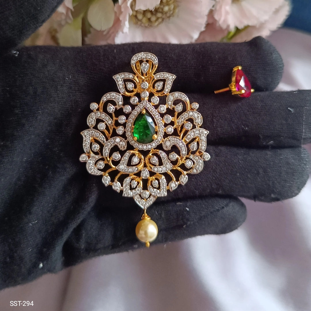 SST 294 | LUXURIOUS EMERALD AND PEARL LOCKETS