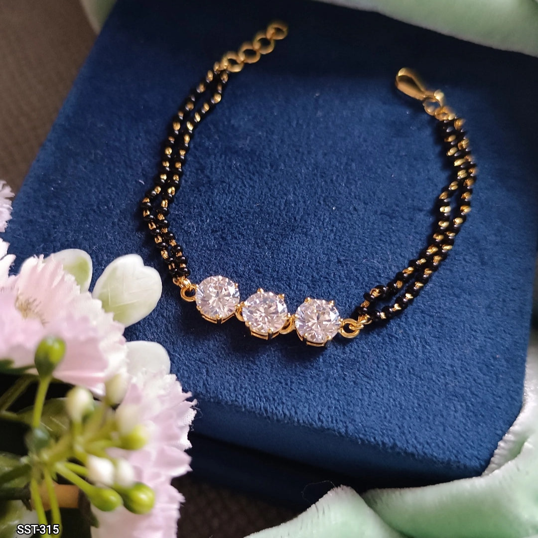 SST 315 | TRIPLE CRYSTAL HAND MANGALSUTRA