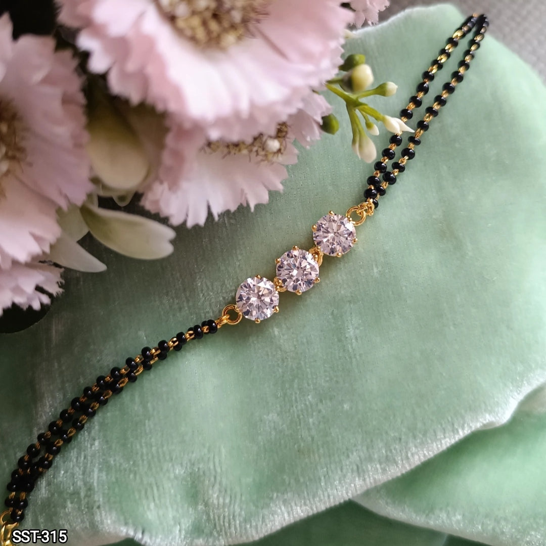 SST 315 | TRIPLE CRYSTAL HAND MANGALSUTRA