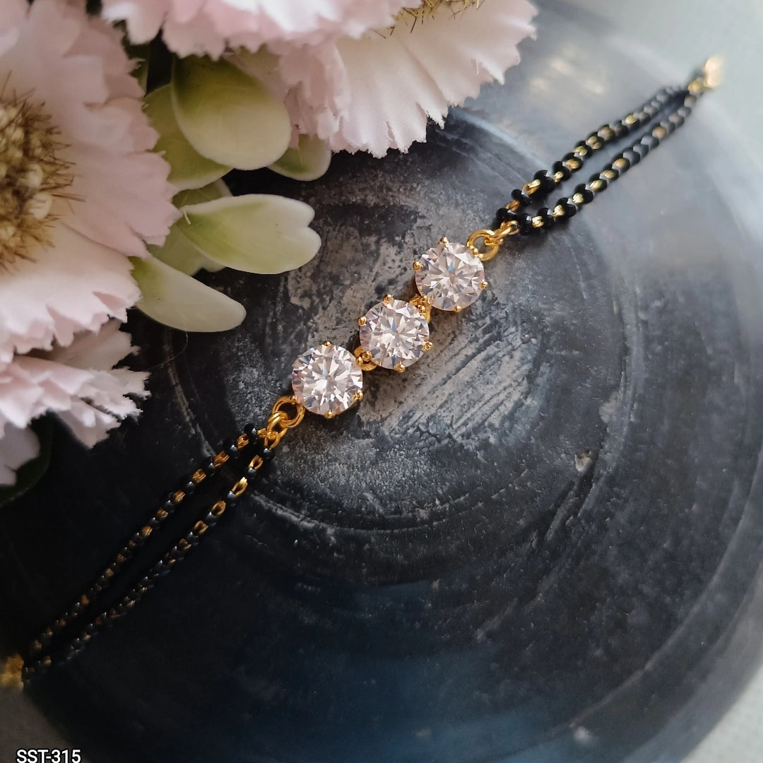 SST 315 | TRIPLE CRYSTAL HAND MANGALSUTRA