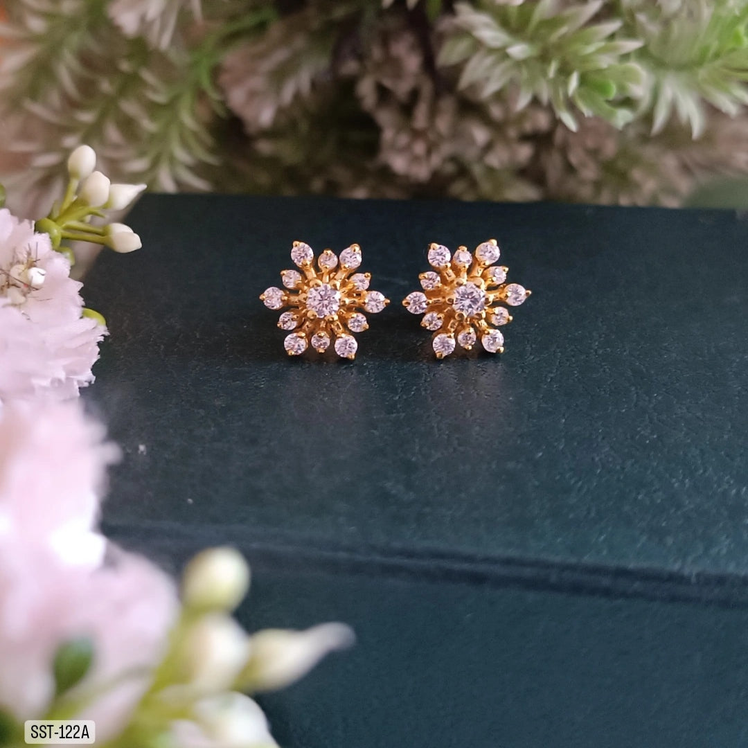 SST 122A | FLOWER ZIRCON STUDS