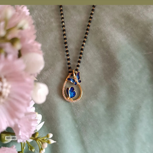 SST 349 | BUTTERFLY TEARDROP PENDENT MANGALSUTRA