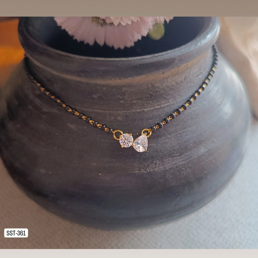 SST 361 | CHARMING DOUBLE STONE MANGALSUTRA