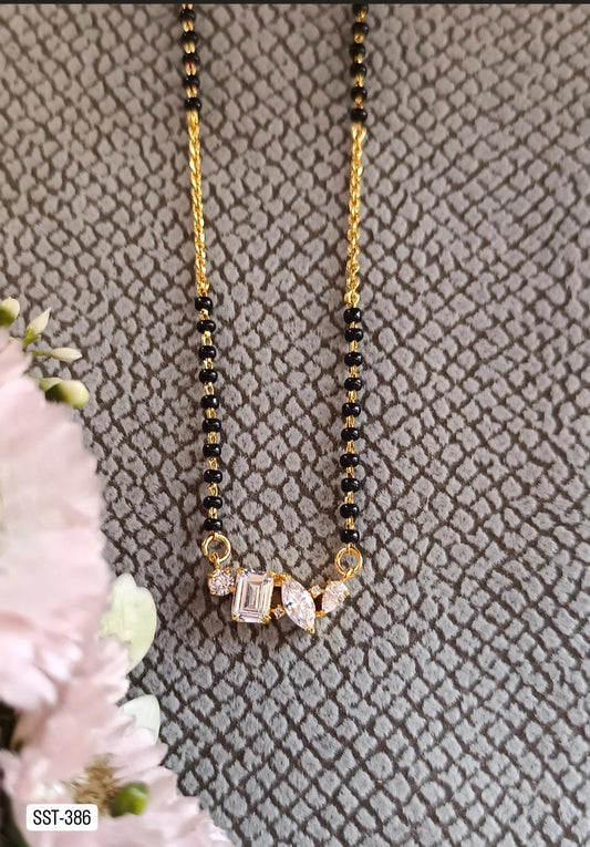 SST 386BC | STUNNING CRYSTAL FANCY MANGALSUTRA