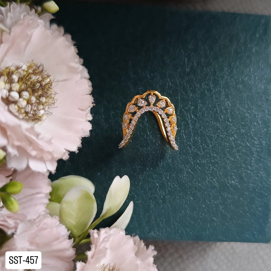 SST 457 | UNIQUE CRESCENT DESIGN STATEMENT VANKI RING