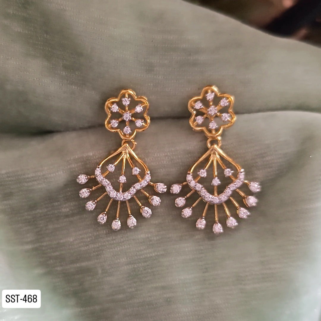 SST 468 | FLORAL DANGLE DROP EARRINGS