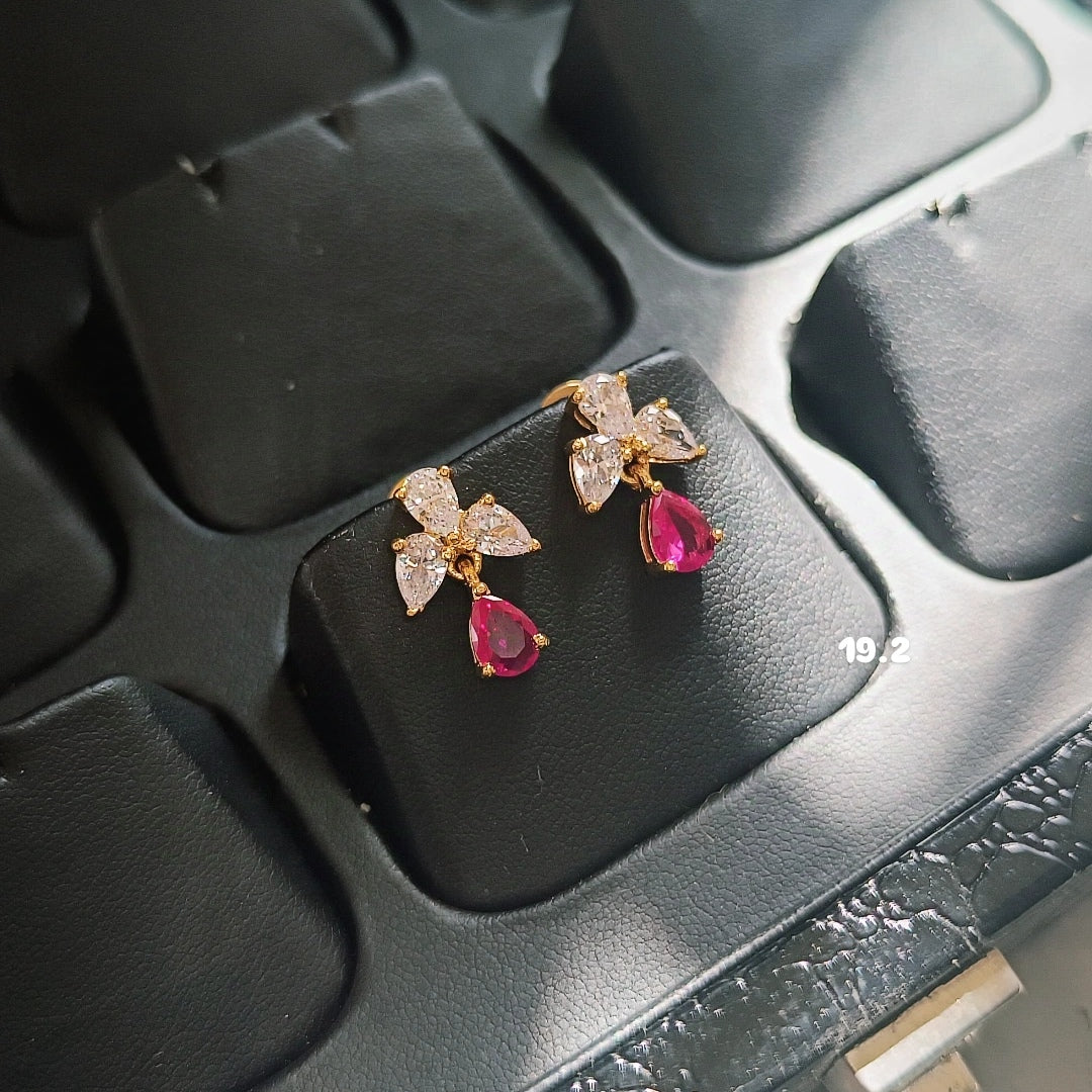 SST 167 | STUNNING RUBY TEARDROP EARRINGS