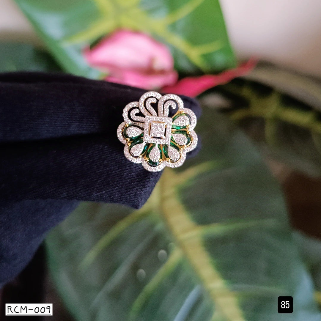 RCM 009 | FLORAL HALO COCKTAIL RING
