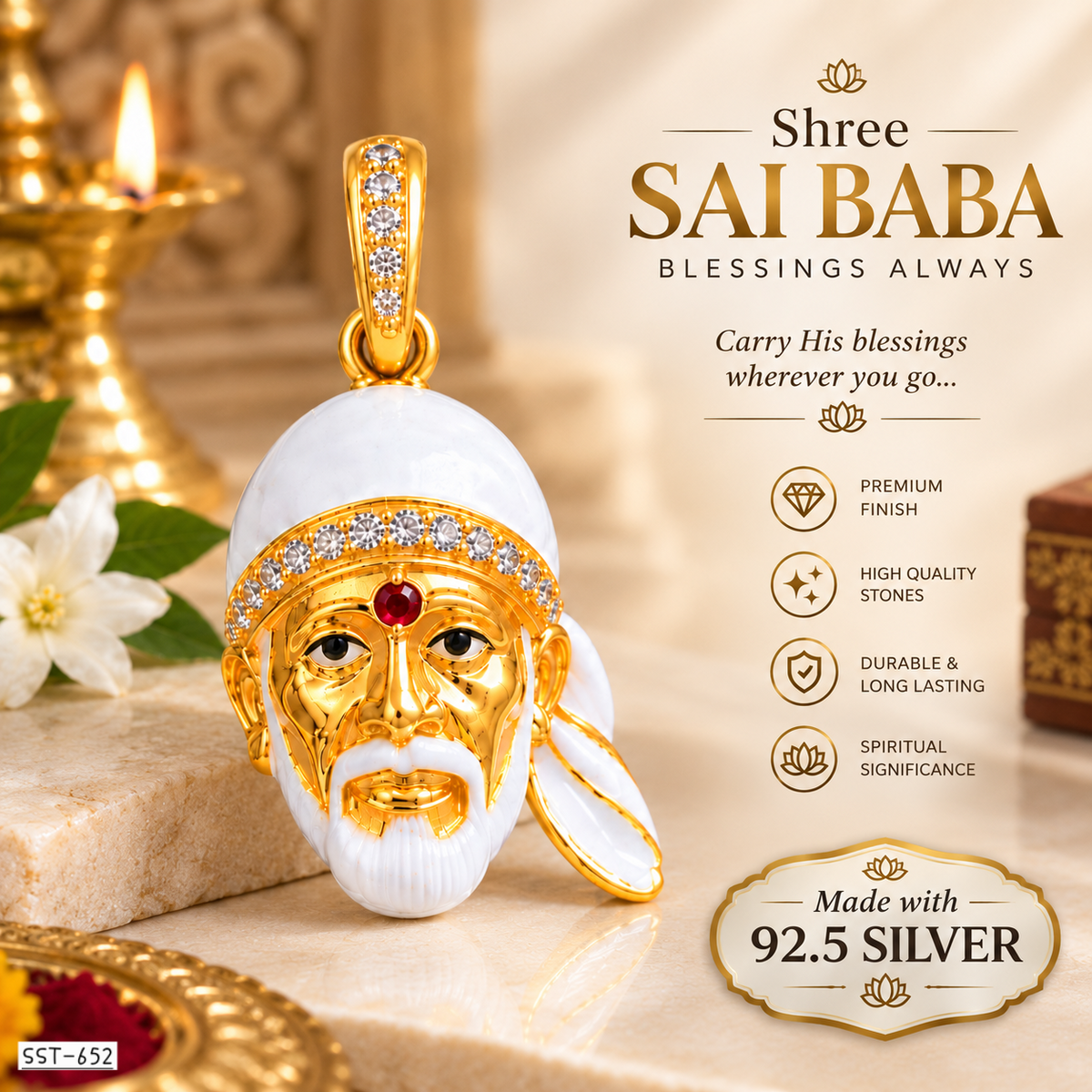 SST 652 | SAI BABA PENDENT