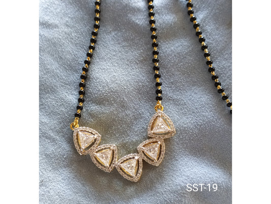 SST 019BB | RADIANT TRIAD MANGALSUTRA NECKLACE