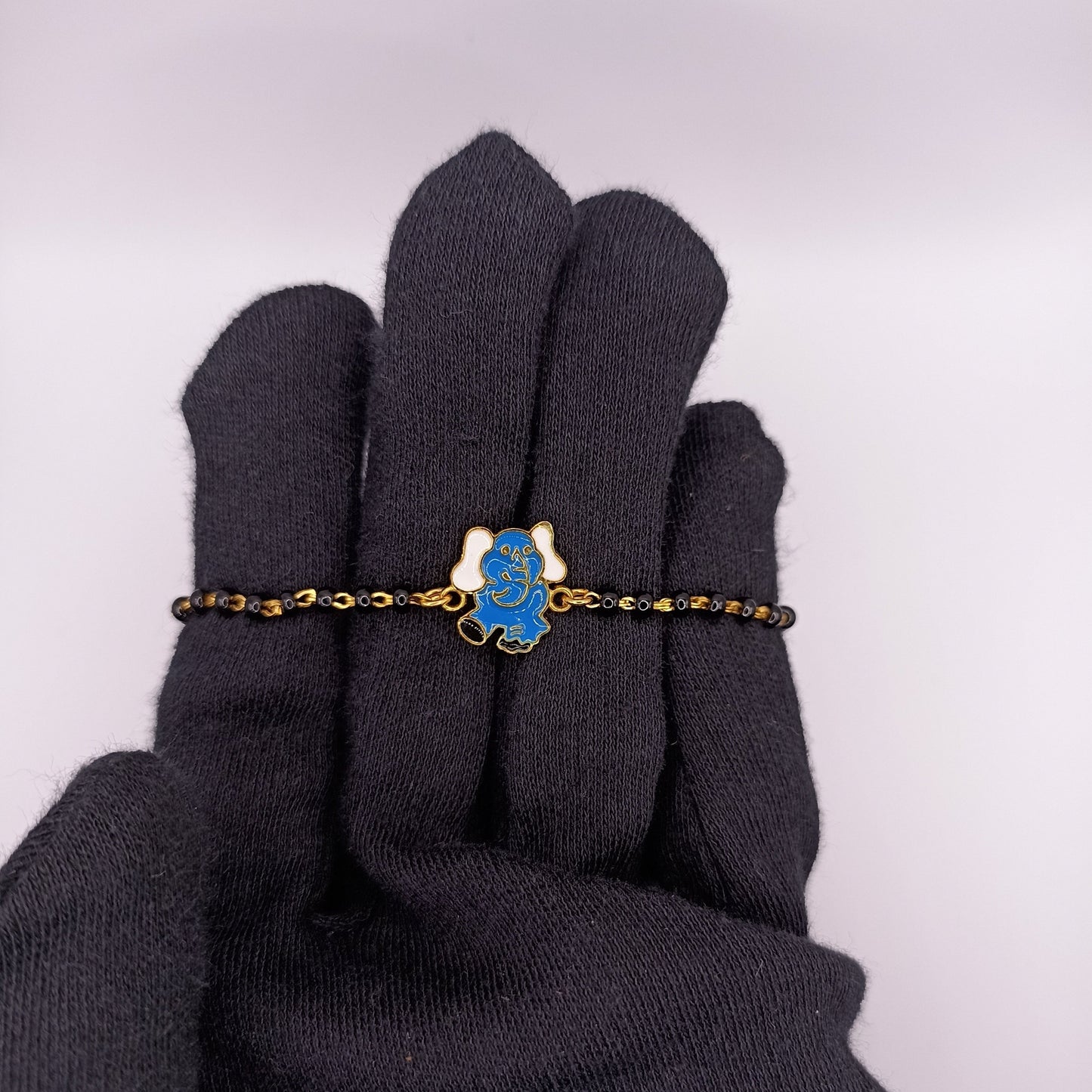 LITTLE GANESHA SILVER BABY NAZARIYA BRACELET