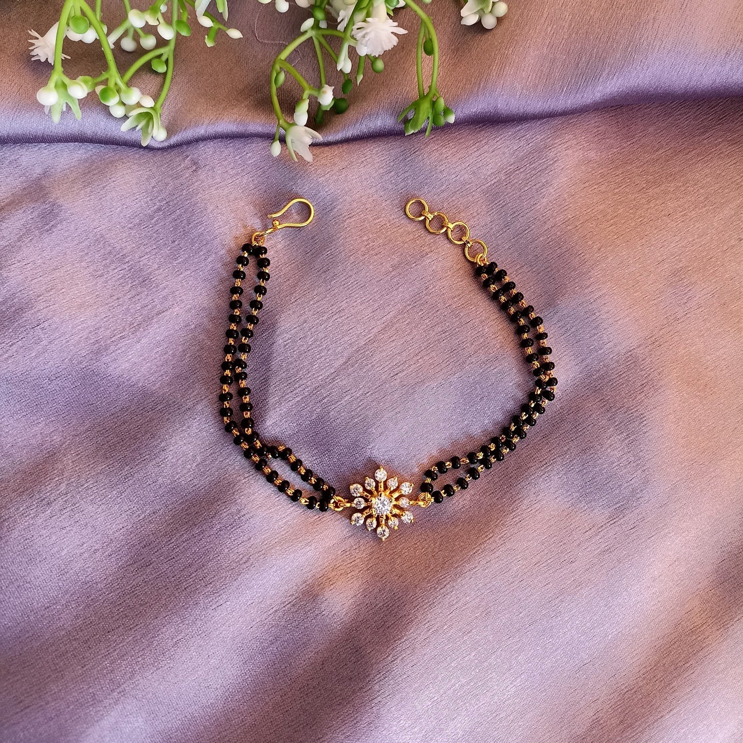 SST 048 | FLORAL SPARKLE MANGALSUTRA BRACELET