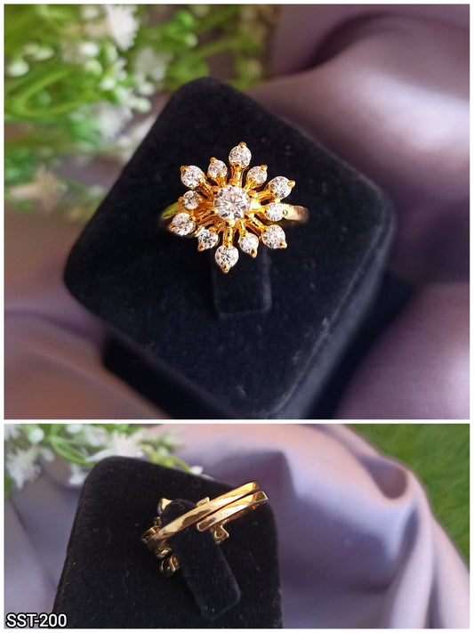 SST 200 | SUNFLOWER FLORAL PRIVILEGE DESIGNER DIAMOND RING