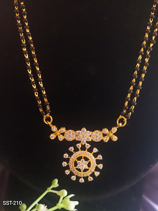 SST 210 | DIAMOND FLORAL DROP MANGALSUTRA