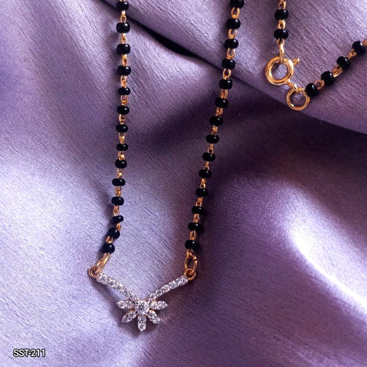 SST 211 | DIAMOND FLORAL PENDANT MANGALSUTRA