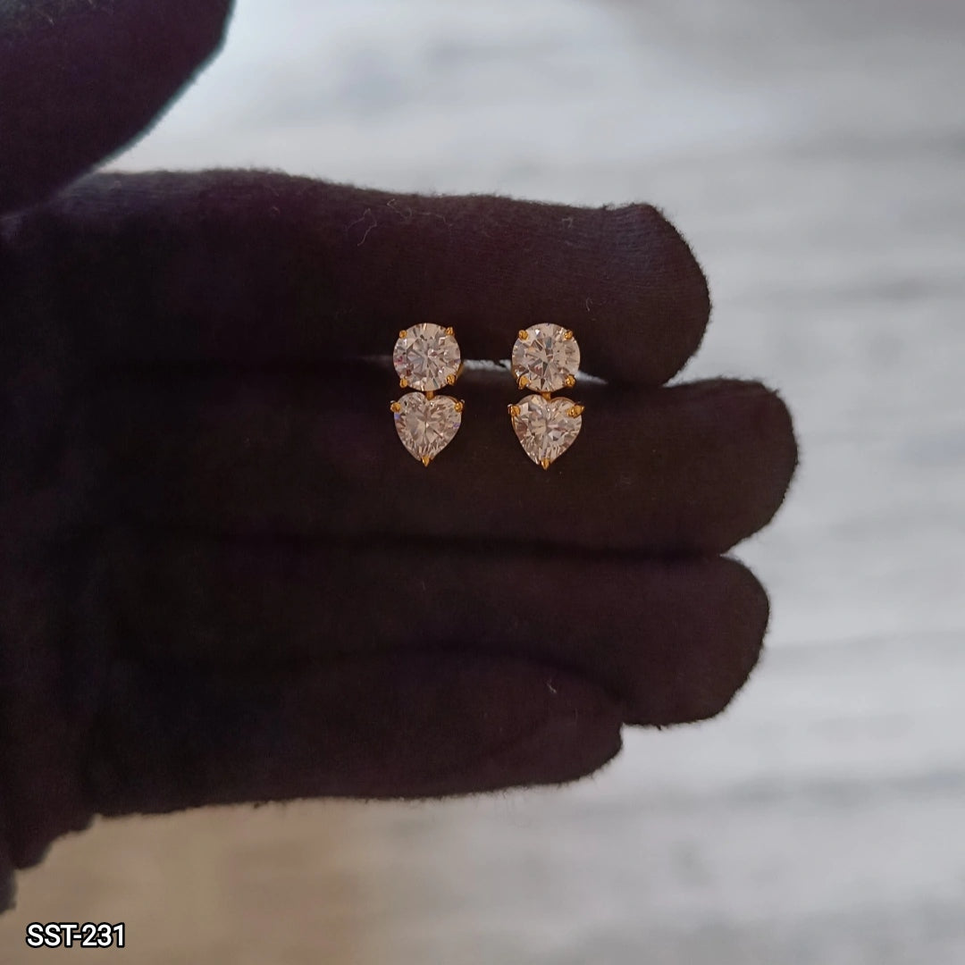 SST 231 | ELEGANT BLOOMING FLOWER STUD EARRINGS