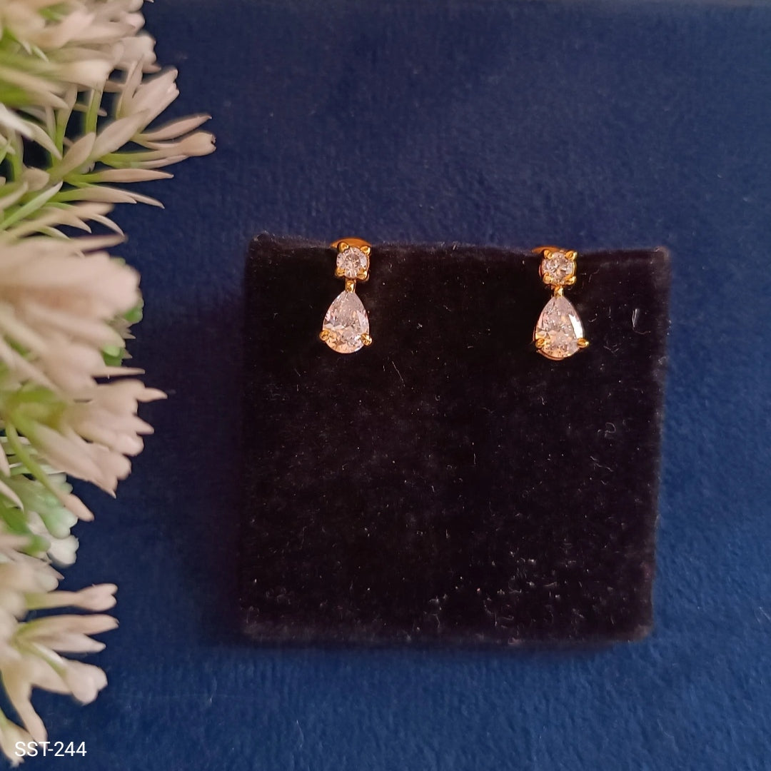 SST 244 | PEAR-SHAPED DROP EARRINGS