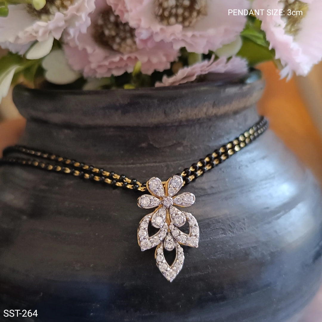 SST 264 | FLORAL DIAMOND MANGALSUTRA